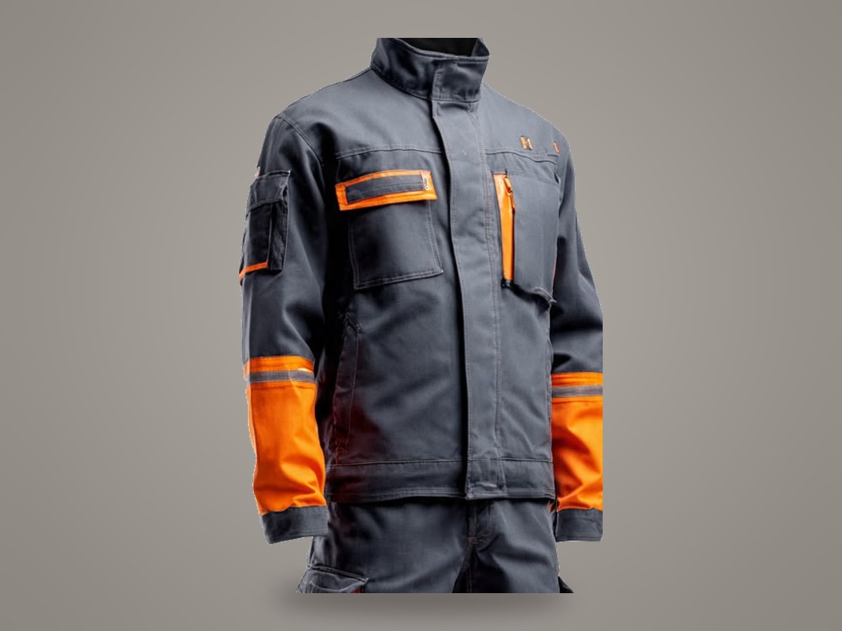 Grease-soiled workwear — degreased & restored after cleaning