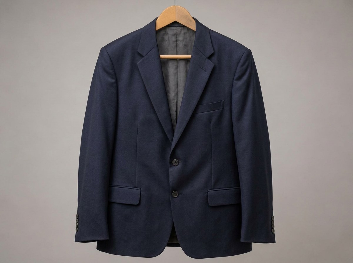 Business suit — cleaned & pressed after cleaning
