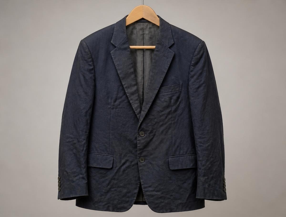 Business suit — cleaned & pressed before cleaning
