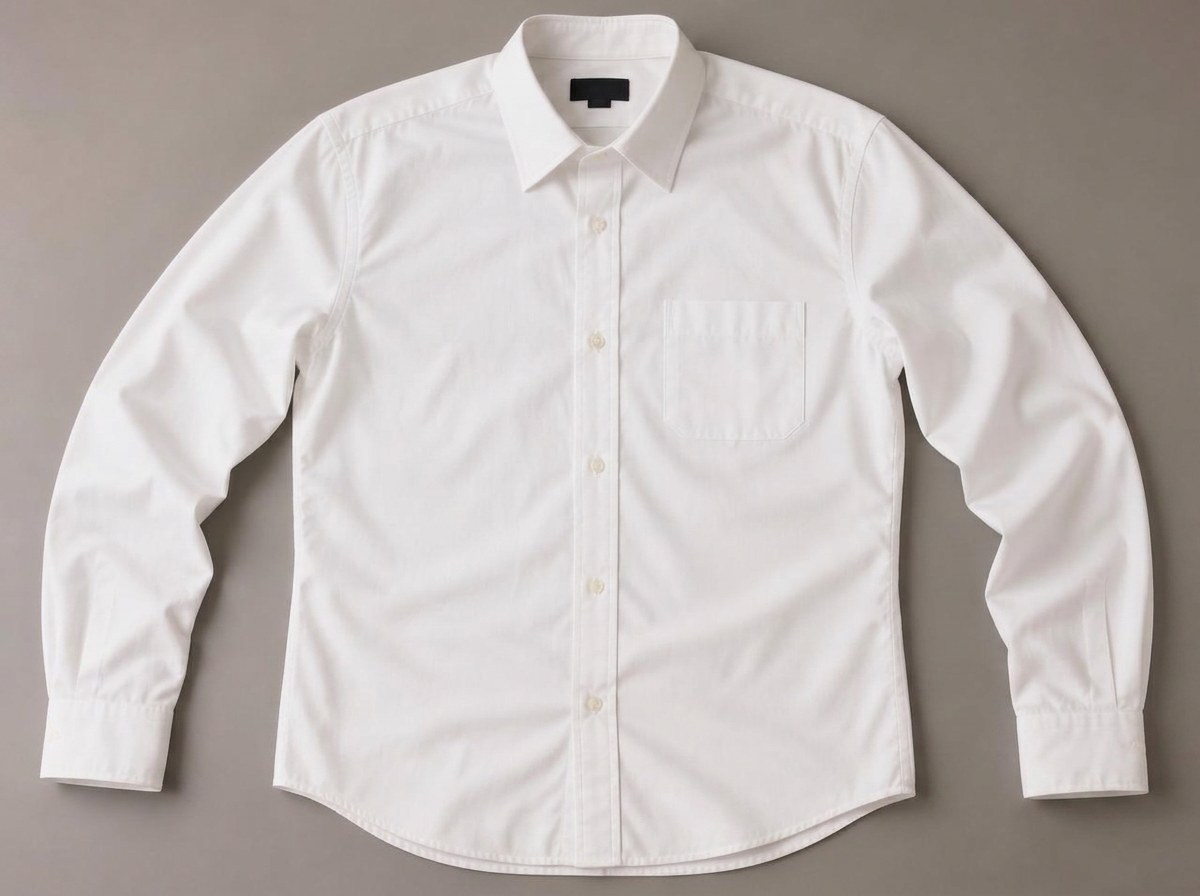 Red wine on a cotton shirt after cleaning